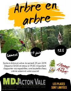 Arbre en arbre 29 juin 2019