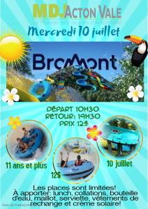 Bromont Parc Aquatique 10 juillet 2019